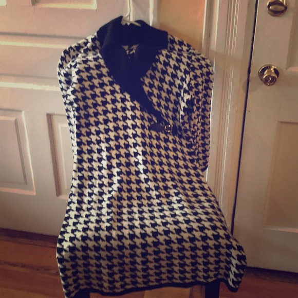 Vintage Patterned Calvin Klein Dress - Picture 1 of 3